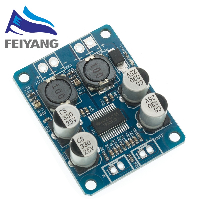 Bảng Mạch Khuếch Đại Âm Thanh Kỹ Thuật Số DC8-24V TPA3118 PBTL 60W 1X60W 4-8 Ohm Thay Thế TPA3110