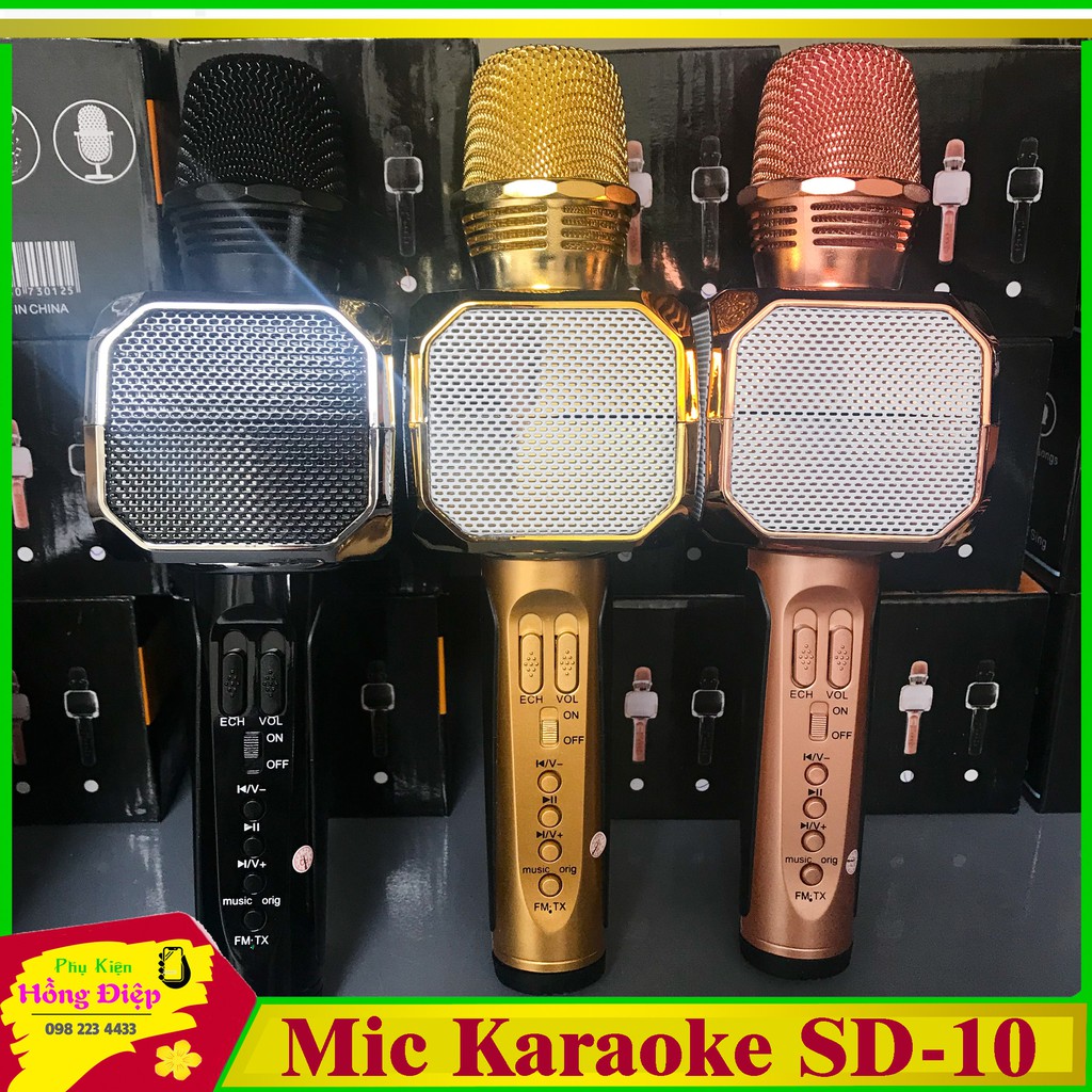 Mic Karaoke Bluetooth SD-10 (Tuyệt Đỉnh Karaoke)