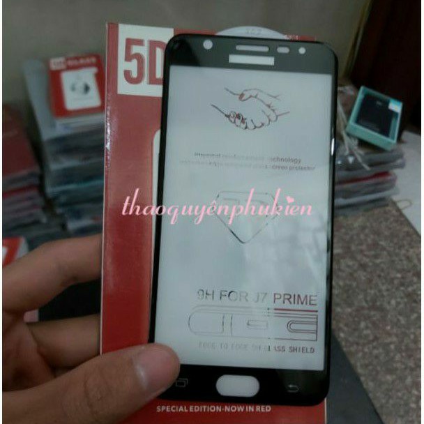 kính cường lực 5D xịn cho Galaxy j7 prime Full keo màn hình hiệu Glass
