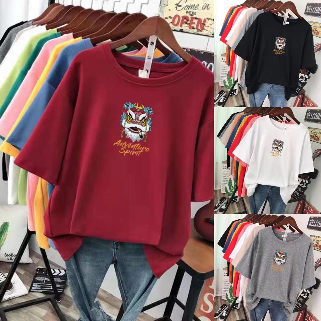 NRVP Áo thun tay ngắn cổ tròn in hình hổ năm mới Trung Hoa thời trang mùa hè cho nữ 2022