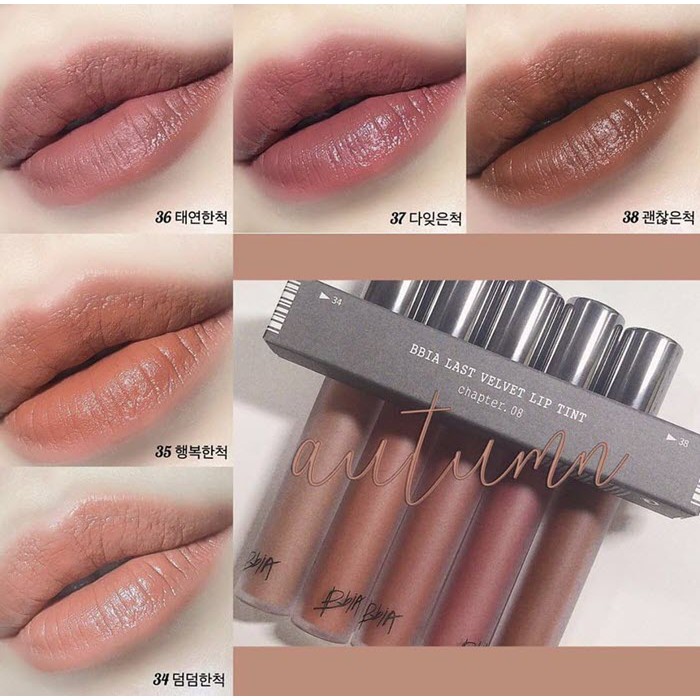 Son BBIA / 𝘍𝘳𝘦𝘦𝘴𝘩𝘪𝘱 / Son Kem Lì BBIA Velvet Lip Tint Version 3 Màu 03,04,15