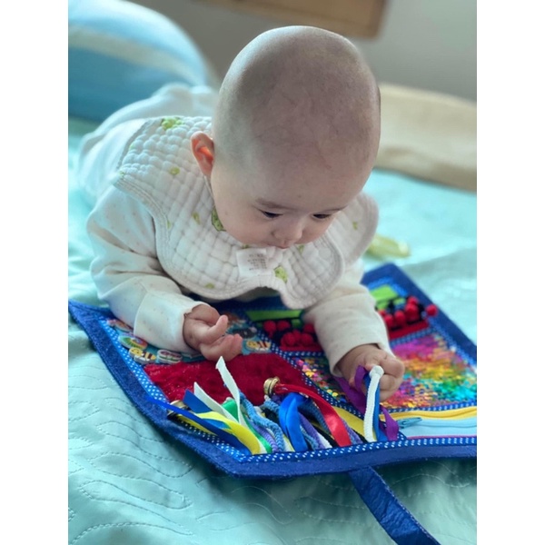 Thảm cảm quan, Thảm phát triển xúc giác (Sensory Board) đồ chơi cho bé 6-12 tháng phát triển trí tuệ