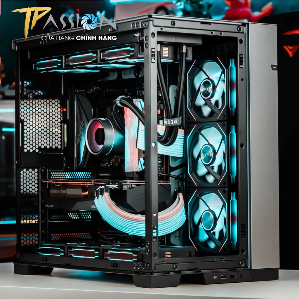 Quạt tản nhiệt LIAN LI UNI FAN SL INFINITY 120 , 140 LED ARGB 5V - Ghép nối không dây, 2100RPM PWM, fan case SL120 SL140
