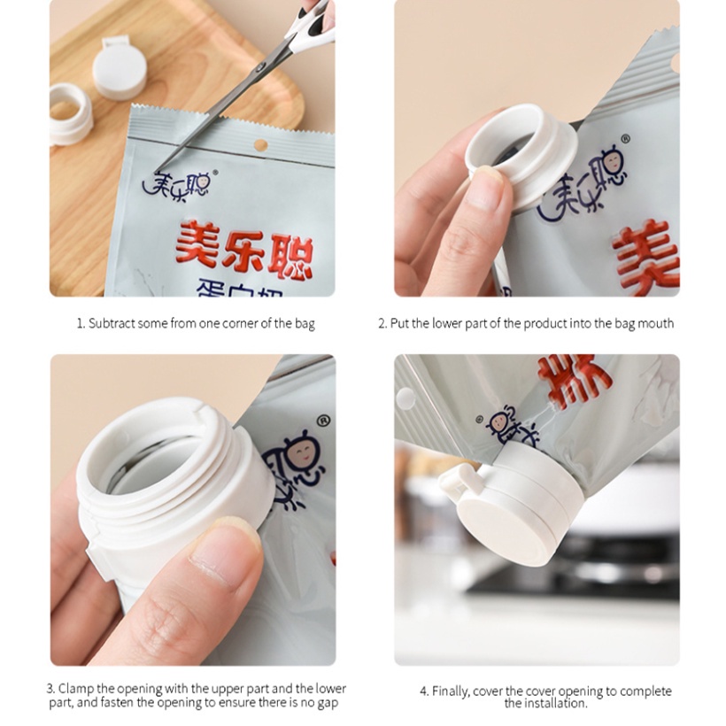 [Mới] Kẹp Niêm Phong Túi Thực Phẩm / Vòi Phun Tròn Niêm Phong Túi Thực Phẩm / Đồ Dùng Nhà Bếp / Du Lịch
