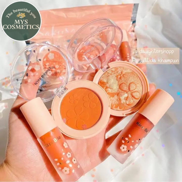 Set Trang Điểm Make Up Cao Cấp 4 Món Sakura Kiss Beauty Mỹ Phẩm Mys