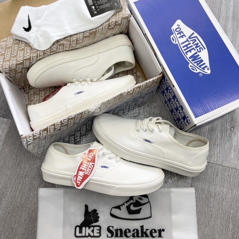 Giày Thể Thao Sneaker Vans Classic Trắng Trẻ Trung Full Box (Ảnh Thật + FreeShip + Tặng Tất + Hộp Bảo Vệ)