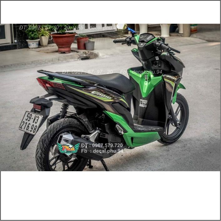 Tem Rời Vario Xanh đen Crom (C)