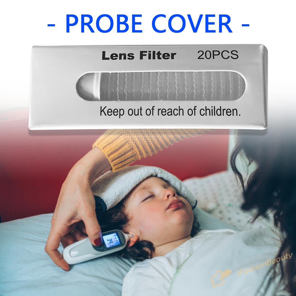 【New】20pcs Replacement Lens Filters for Ear Thermometer Disposable Probe Covers