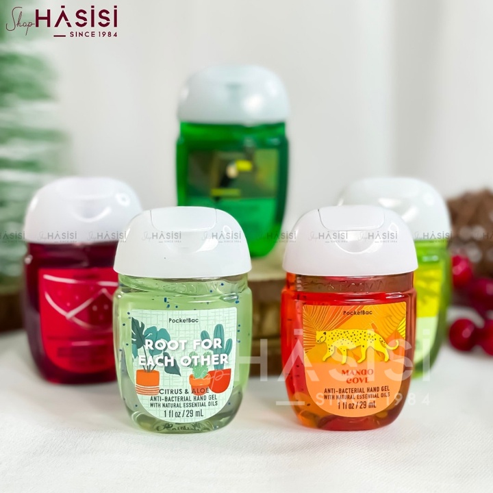 Gel Rửa Tay Khô Bath &amp; Body Works Pocketbac Anti-Bacterial Hand Gel 29ml (SHOP GIAO MÙI NGẪU NHIÊN)
