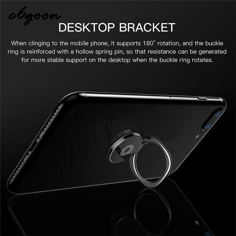 Giá Đỡ Điện Thoại Xoay 360 Độ Bằng Kim Loại Có Nam Châm Gắn Xe Hơi