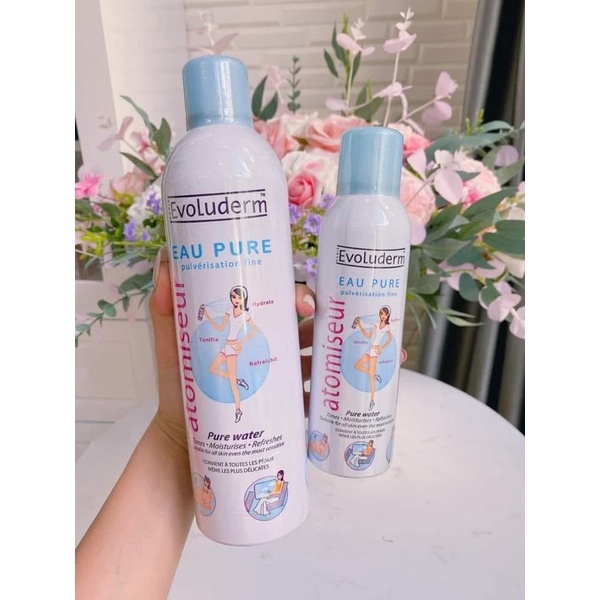 Xịt Khoáng Evoluderm Atomiseur Eau Pure Dưỡng Da, Cấp Ẩm 150ml