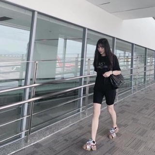 Quần legging lửng co giãn 4c