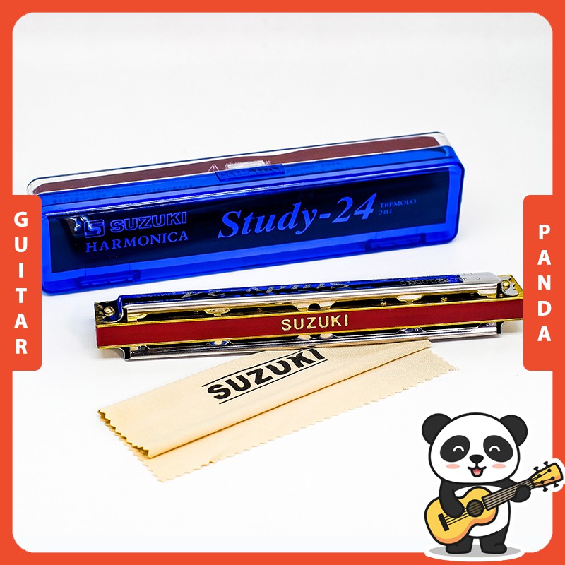 Kèn Harmonica Tremolo Suzuki Study 24 Key C Phiên Bản Cao Cấp 2021 Guitar Panda
