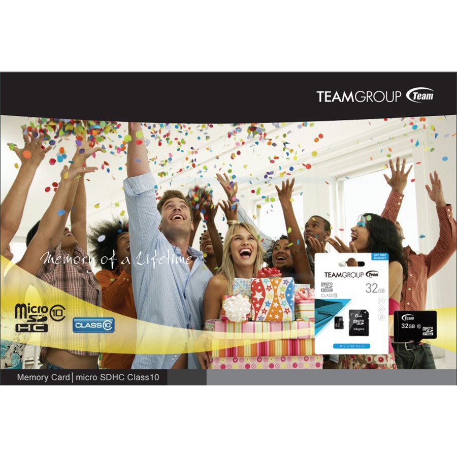 Thẻ nhớ MicroSD Team Class 10 16Gb tặng kèm Adapter | BigBuy360 - bigbuy360.vn