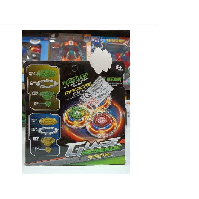 Con quay, Hộp đồ chơi cù quay GLARE BEYBLADE Siêu Hot 466- legoxanh