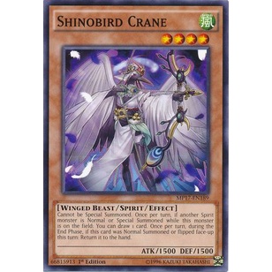 Thẻ bài Yugioh - TCG - Shinobird Crane / MP17-EN189'