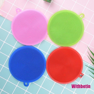 Miếng Silicone Rửa Chén Hình Tròn Tiện Dụng