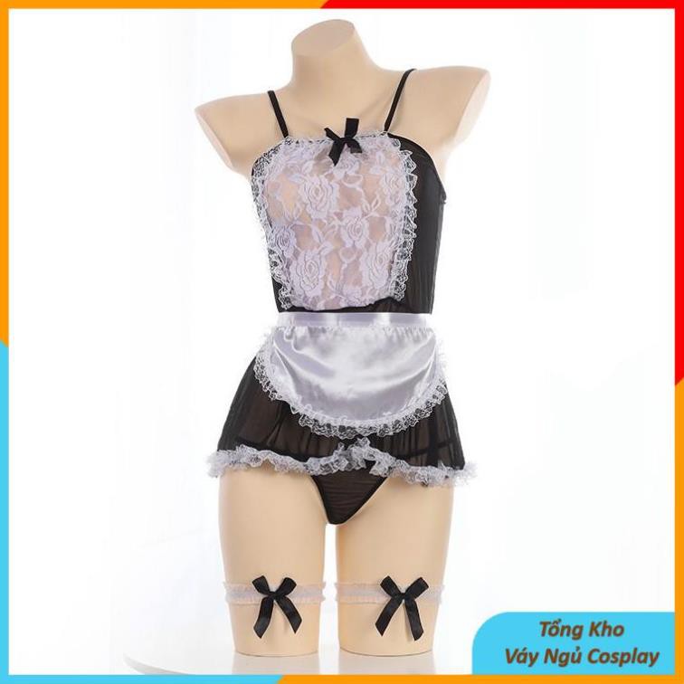 Váy Ngủ Cosplay Sexy Hầu Gái Xuyên Thấu - Đồ Ngủ Cô Giúp Việc Gợi Cảm HGV001 | BigBuy360 - bigbuy360.vn