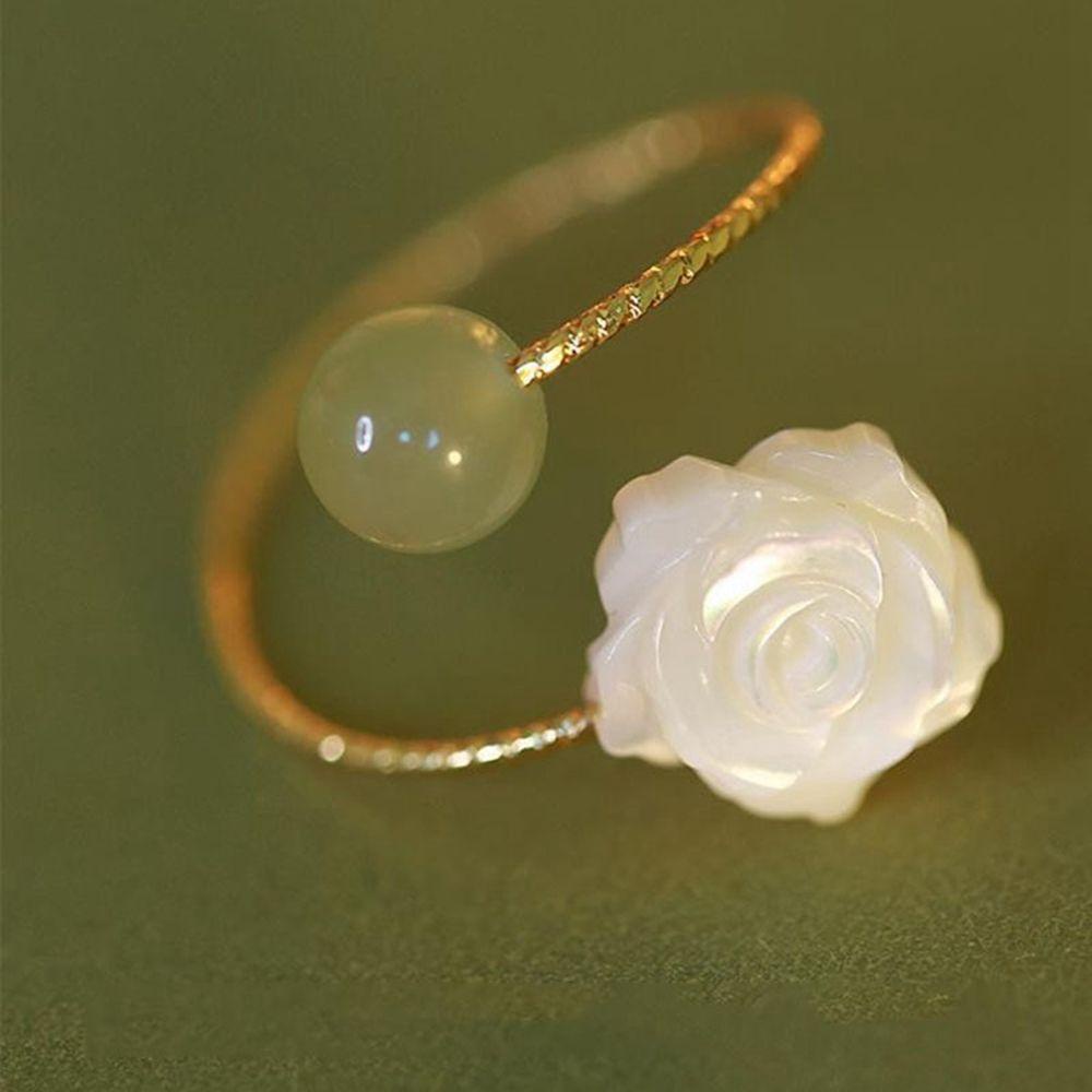 Nhẫn Thiết Kế Đơn Giản Thanh Lịch|Nhẫn Hoa Hồng Phong Cách Trung Hoa