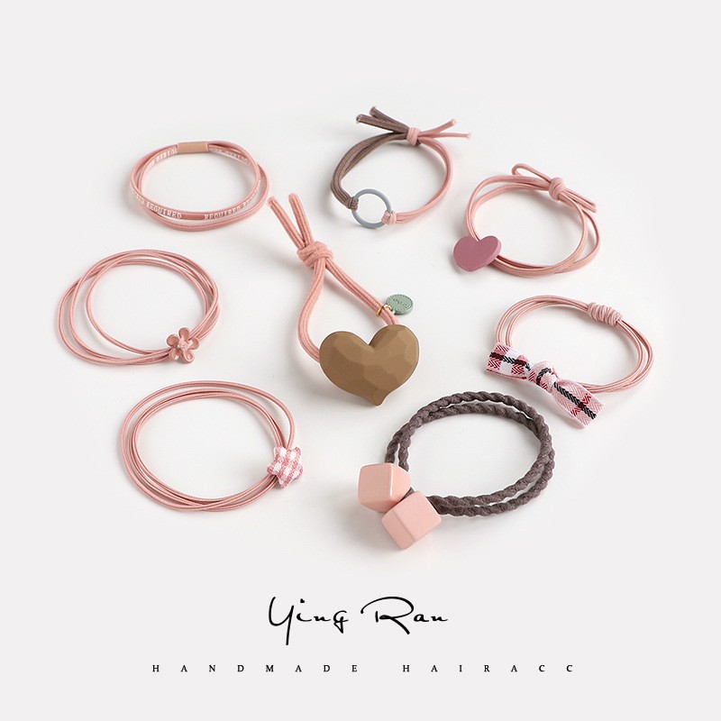 Dây Buộc Tóc Bằng Da Phong Cách Hàn Quốc Cho Nữ