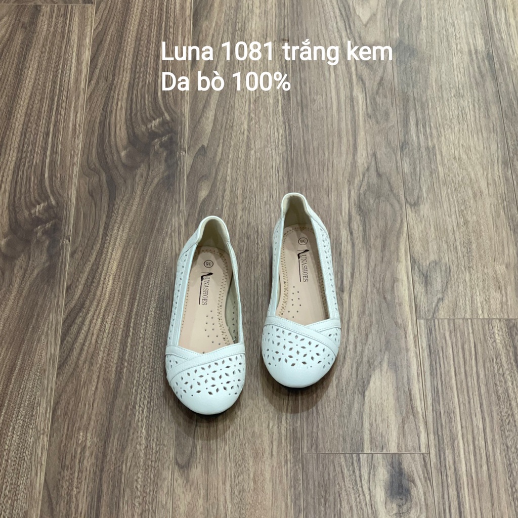 Giày bệt nữ công sở DA BÒ 100% LUNASHOES(1081) SẴN HÀNG FULLBOX giày trung niên nữ cho mẹ