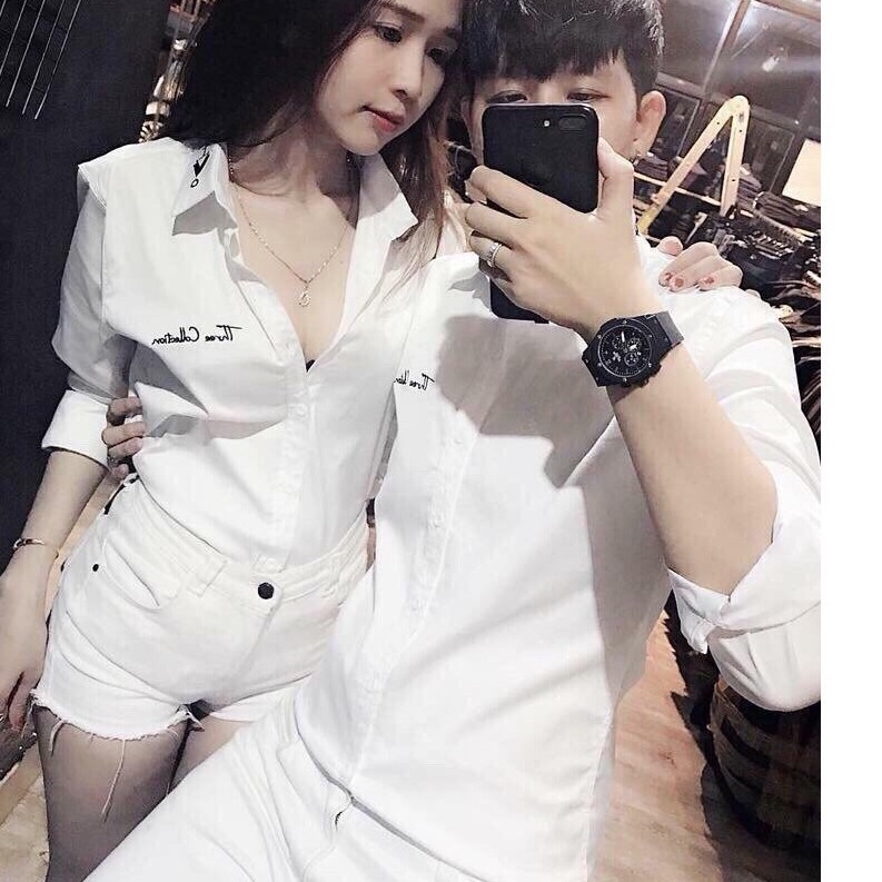 [JN02] Áo sơ mi nam nữ cặp đôi unisex rẻ trắng mẫu mới phong cách - Áo sơ mi nam nữ cặp đôi unisex-85264761.7611885685
