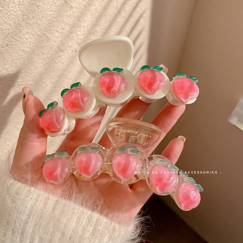 Kẹp tóc mini màu hồng dễ thương dành cho nữ