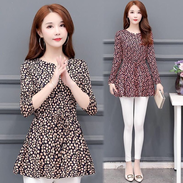 Áo thun nữ dành cho người béo họa tiết tôn da NP552