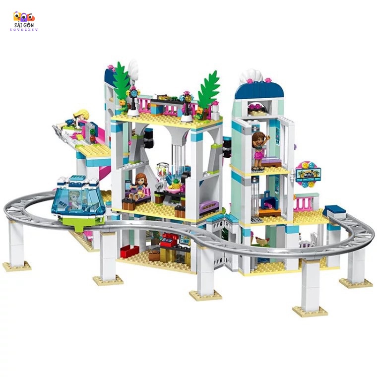 Đồ Chơi Lắp Ráp Kiểu LEGO Friends Mô Hình Khu Công Viên Nước Heartlake City Resort SX3018 Với 1139 Chi Tiết