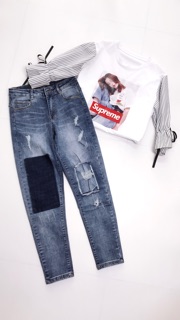 Quần Jeans Boyfriend Hot