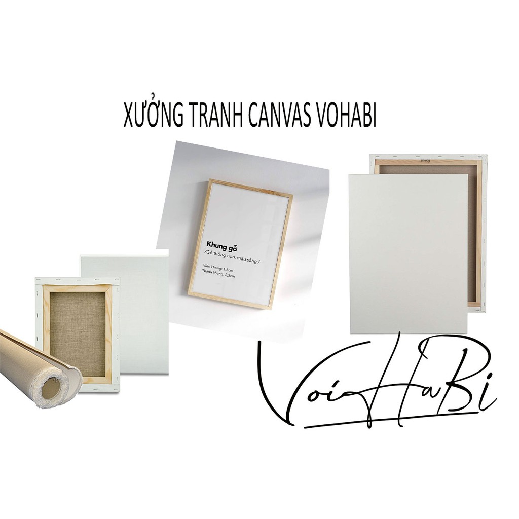 Tranh canvas treo tường - bộ 3 tranh cây cỏ 02