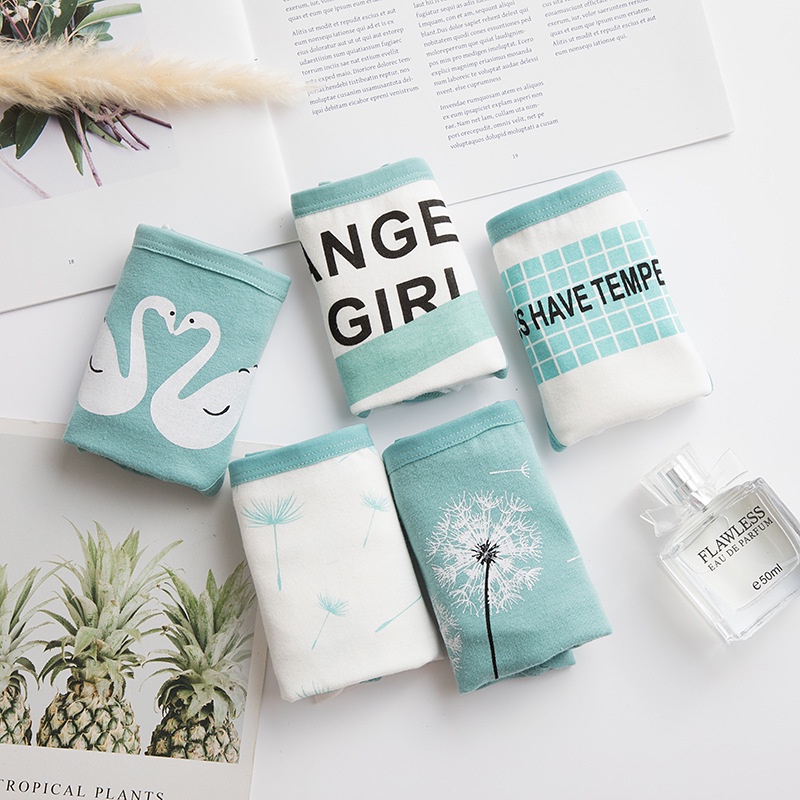 Quần lót nữ cotton mẫu lẻ nhiều họa tiết_NuciFera