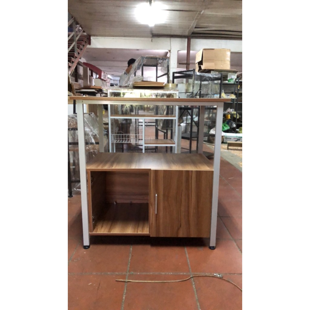 Kệ lò vi sóng, lò nướng  Khung sắt, Gỗ MDF  YL160-1 - 80x84x50 cm | BigBuy360 - bigbuy360.vn