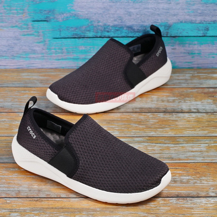 Giày vải nam slipon liter màu đen lưới k hôi chân, êm , nhẹ, masat tốt hàng mới 2022