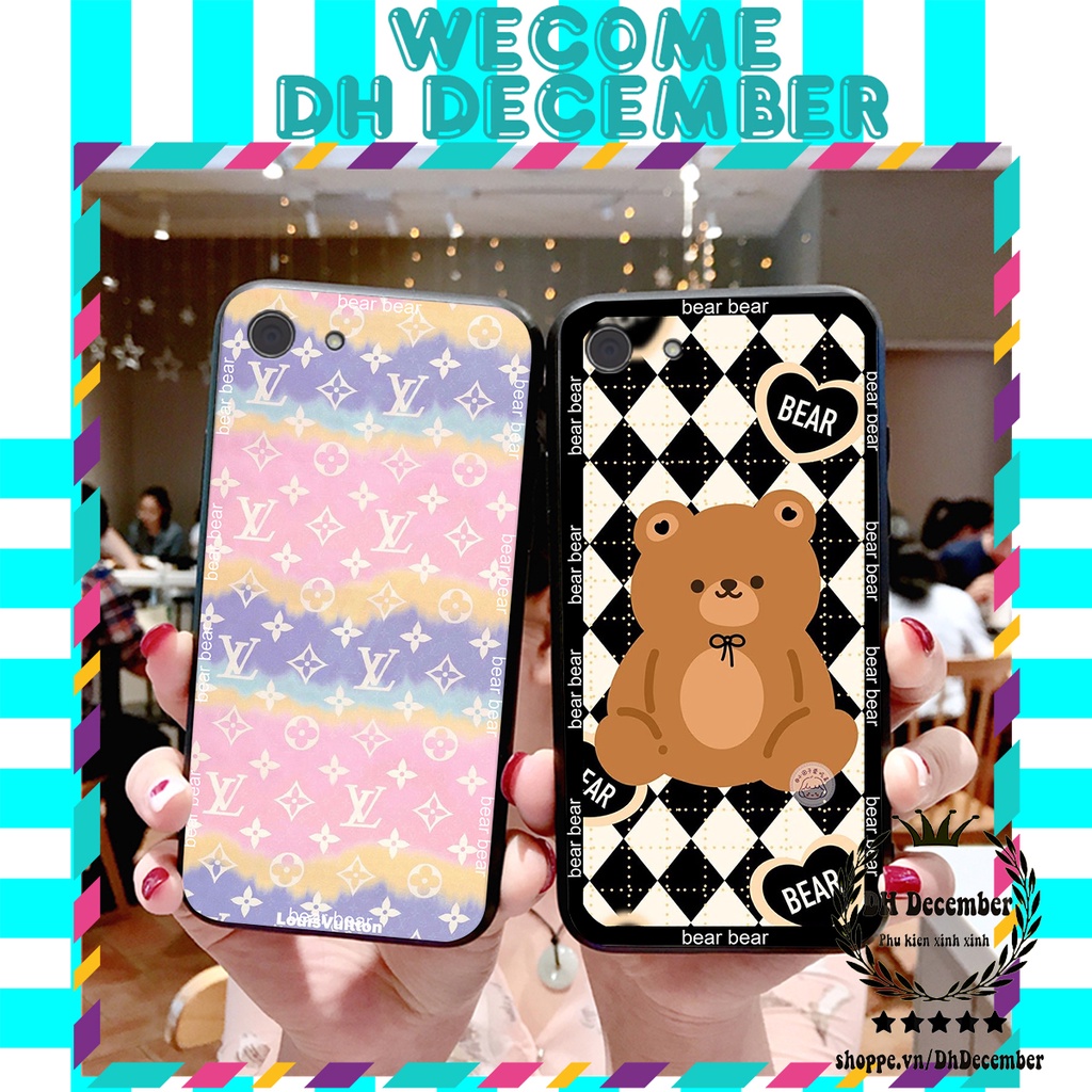 Ốp lưng Vivo Y53 / Y55 in hình 3D GẤU HỒNG-GẤU BE3R -XINH XẺO CỰC ĐẸP