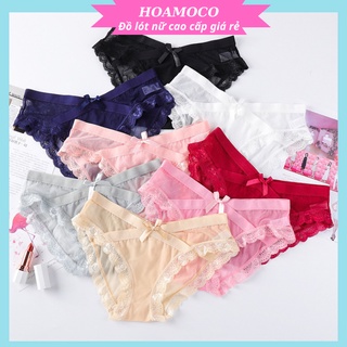 Quần Lót Ren Nữ Cạp Chéo Cao Cấp Mềm Mại Thoáng Khí Sexy Quyến Rũ Gợi Cảm - R14