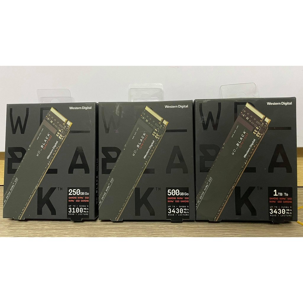 Ổ cứng SSD SN750 250GB / 500GB / 1TB WD Black M.2 PCIe NVMe 2280 Gen3 x4 - bảo hành 5 năm | BigBuy360 - bigbuy360.vn