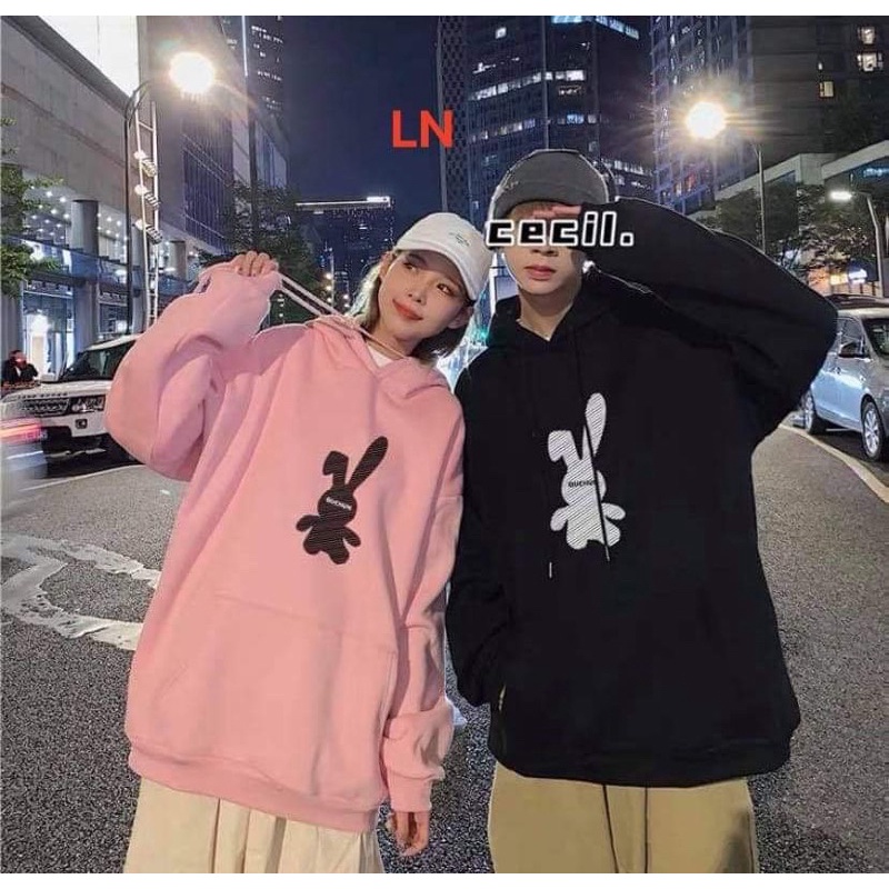 Áo hoodie thỏ tai ngắn dài LN11