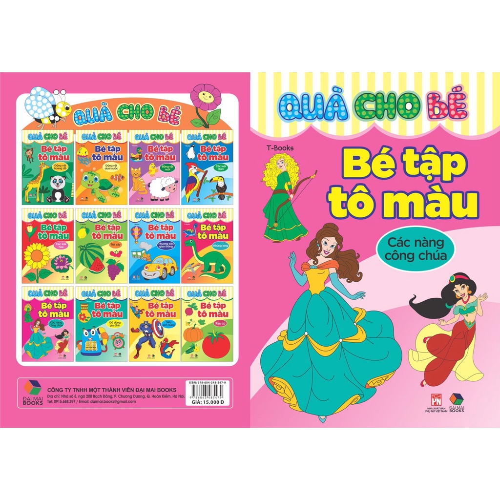 Sách - Quà cho bé - Bé tập tô màu các chủ đề