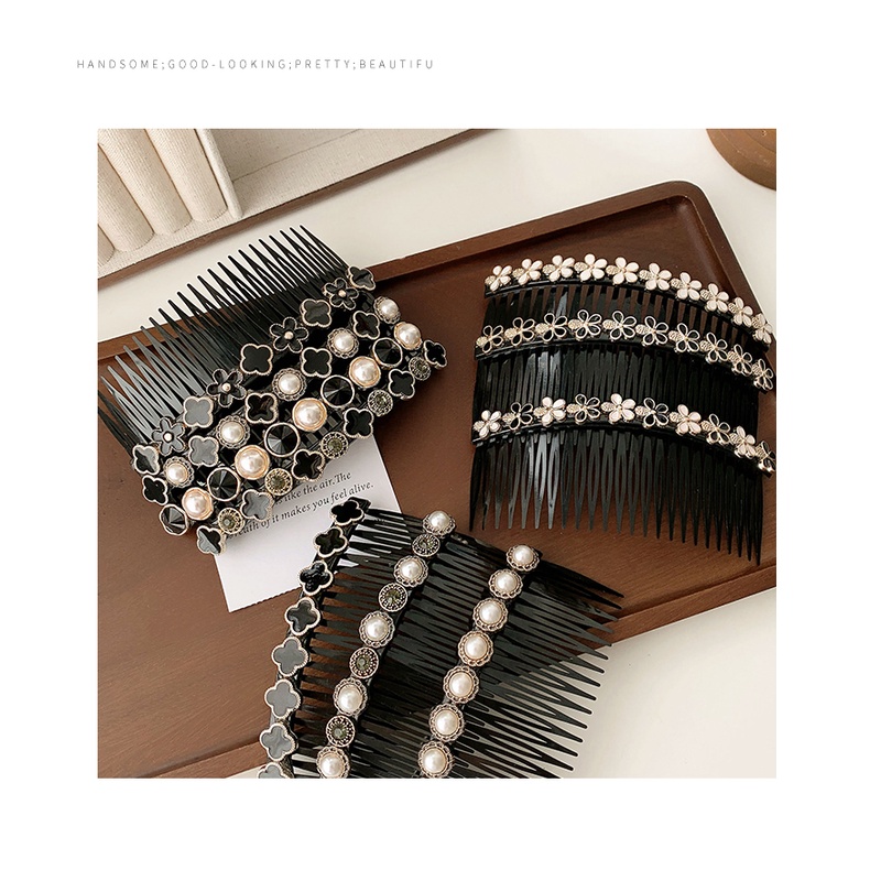 Kẹp Tóc Mái Ngang Đính Ngọc Trai Nhân Tạo Thời Trang Mùa Hè Cho Nữ