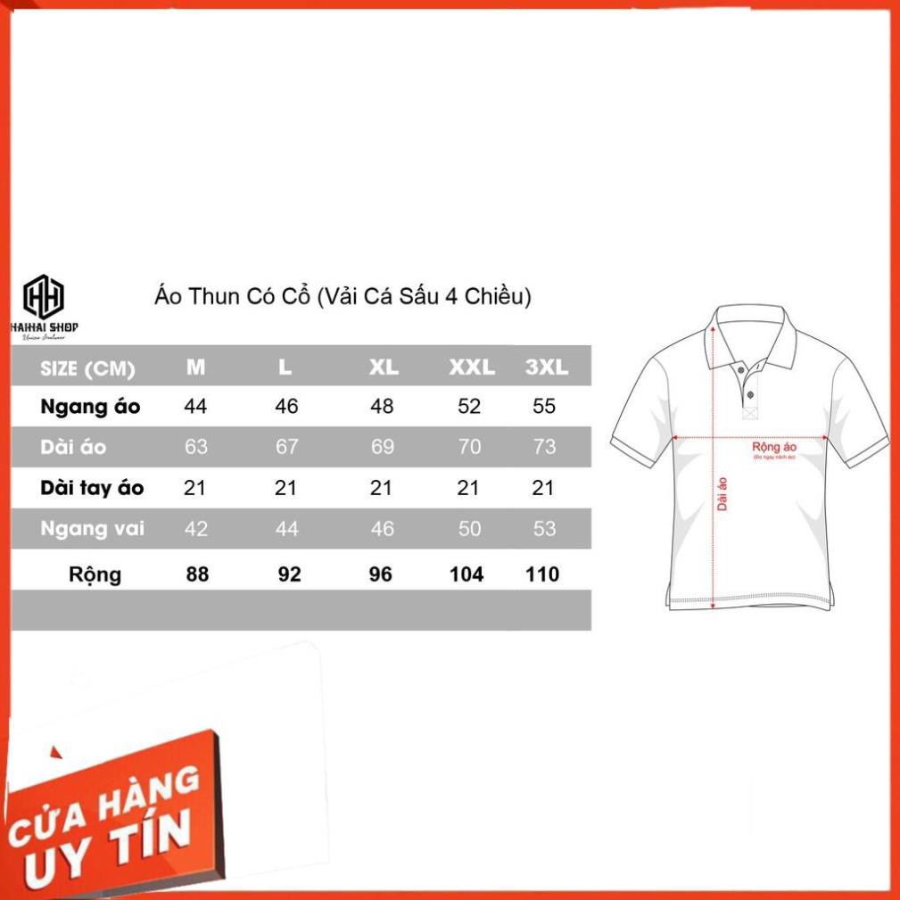 [Siêu Ưu Đãi]  Áo Thun Polo Nam Nữ cổ bẻ hình vải Cá Sấu Cotton 4 Chiều Chính Hãng Ken T-Shirt