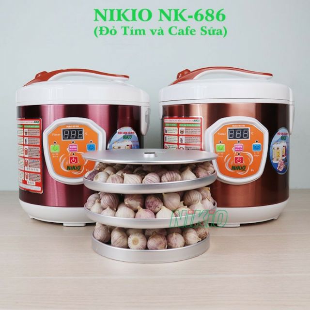 MÁY LÀM TỎI ĐEN NIKIO NK-686 CÔNG NGHỆ NHẬT BẢN 2019
