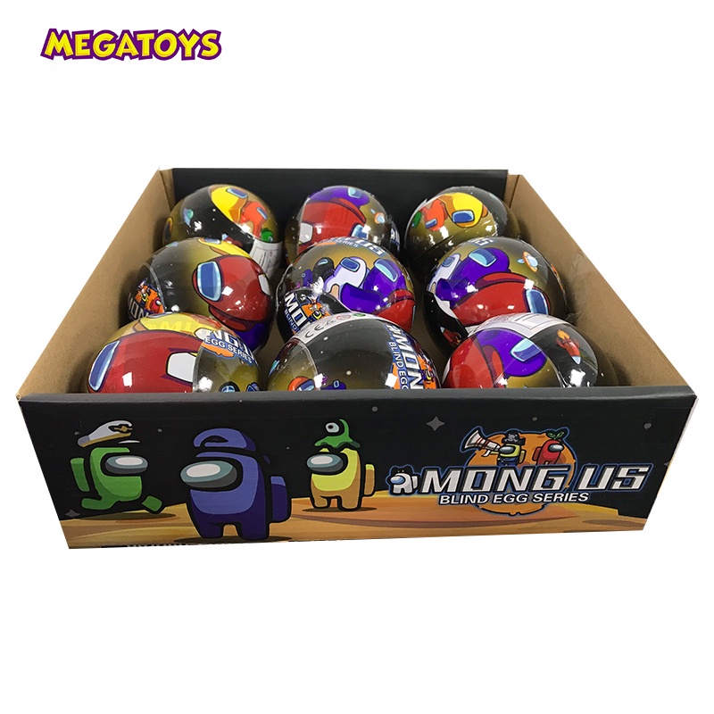 545F - Trứng mô hình nhân vật game Among Us  kèm phụ kiện và thẻ bài  - MGT