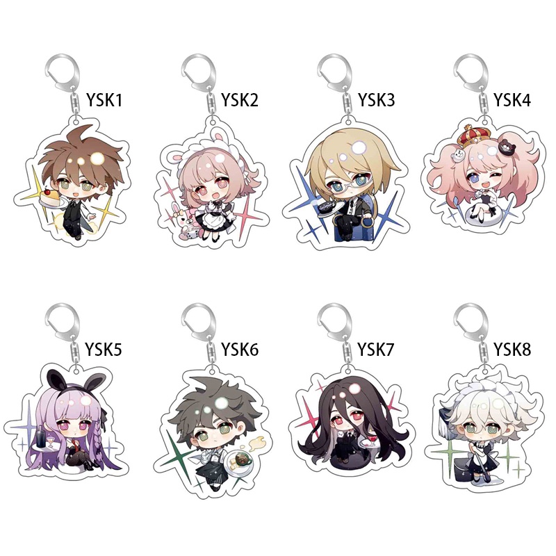 Móc Khóa Acrylic In Hình Songping Dangan Dangan Ronpa Komaeda Nagito