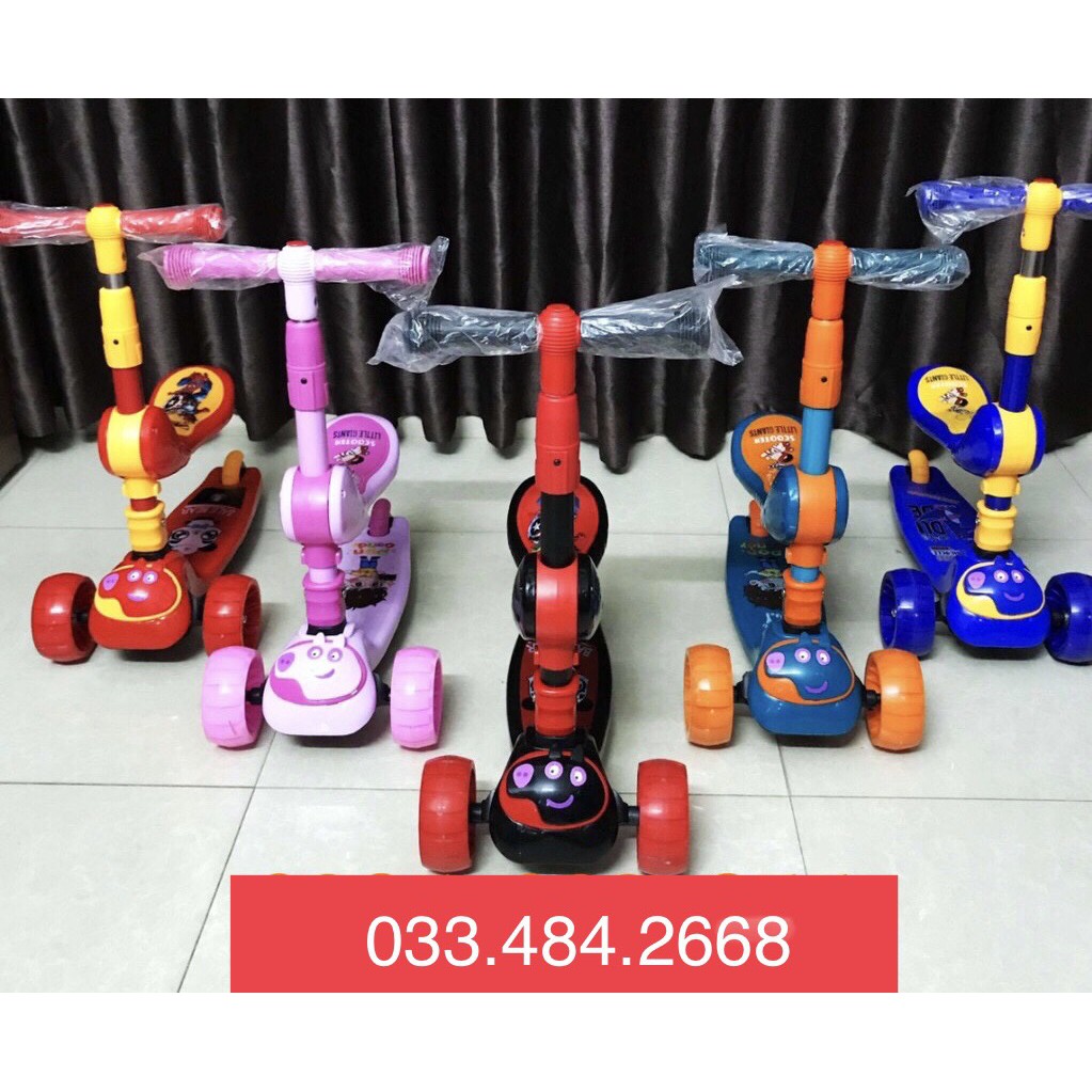 [HÀNG NHẬP KHẨU] Xe Trượt Scooter Cao Cấp, Xe Chòi Chân Cho Bé 3 In 1 - Giúp Bé Vận Động Thoả Thích🌸FREESHIP🌸