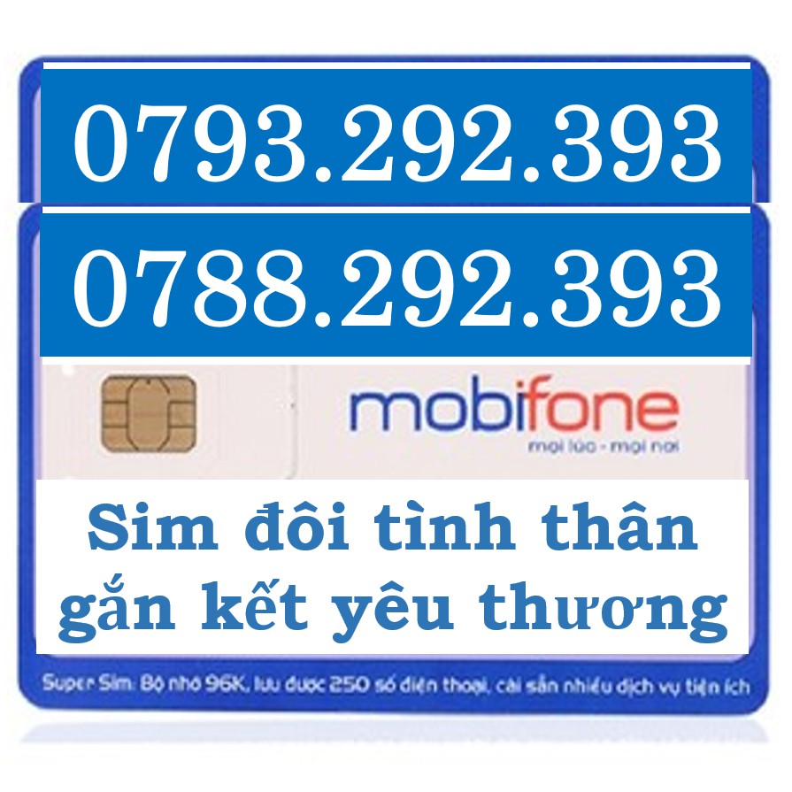 💎 Sim mobi sim cặp đôi tình nhân- cặp đôi tình bạn