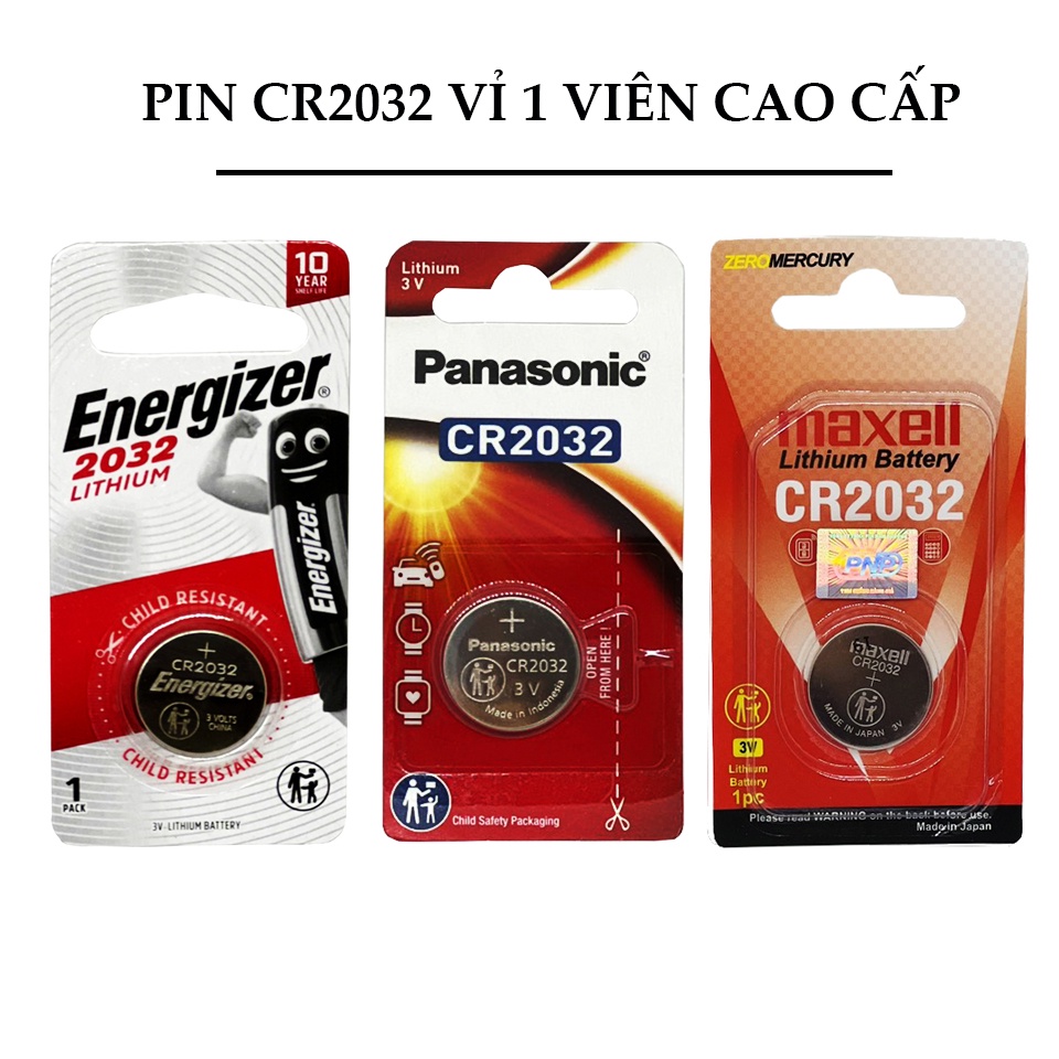 Pin CR2032 Panasonic vỉ 1 viên cao cấp chính hãng