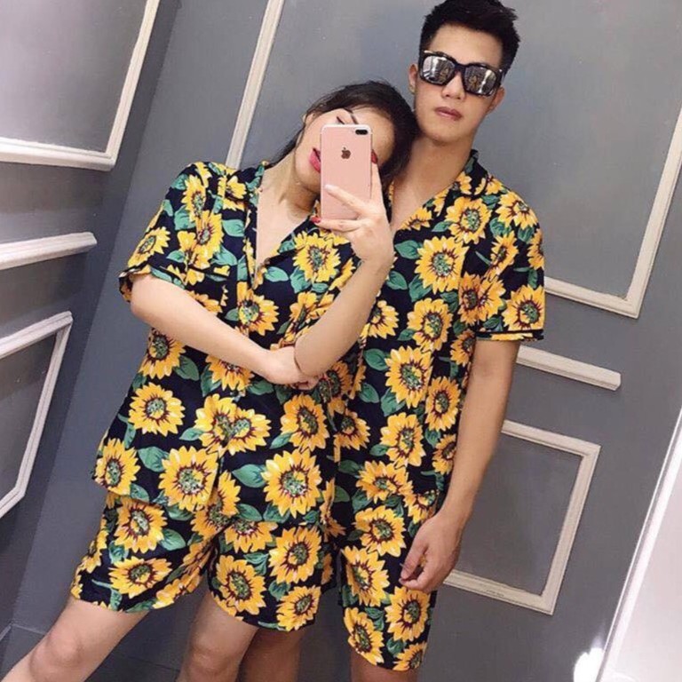 [Sỉ 4x,5x]Bộ PIZAMA HOA QUẢ NAM NỮ (CÓ SIZE)[Ảnh thật+video] | BigBuy360 - bigbuy360.vn