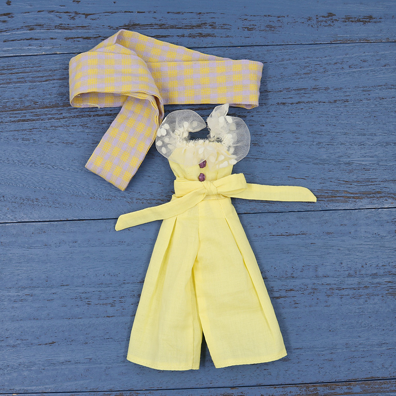 ICY DBS baby doll clothes yellow jumpsuit AZ licca Lijia ob24 baby clothes suit