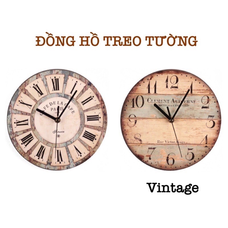 Đồng hồ treo tường phong cách Vintage